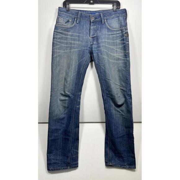 G-Star Other - G-Star Raw Jeans Attacc Slim Straight Button Fly 31x32 Pants Blue Denim